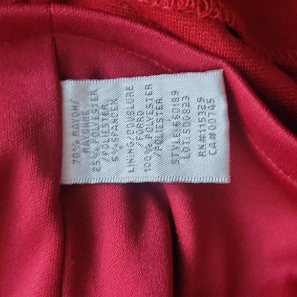 Badgley Mischka Red mini dress Size 8 - Picture 4 of 7